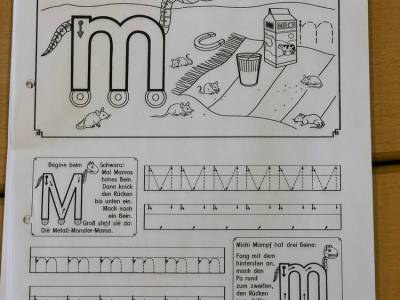 Buchstaben-Stationentag M I