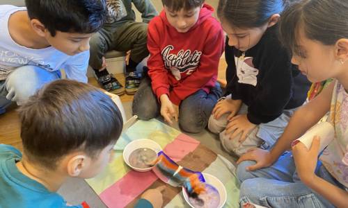 Experiment – Wachsender Regenbogen