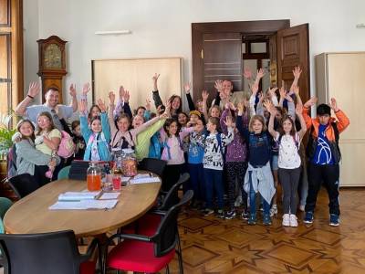 Rathaus Fun und Treffen mit Elke Kahr