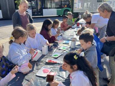 Wir gestalten Blumentöpfe für Andritz🌼