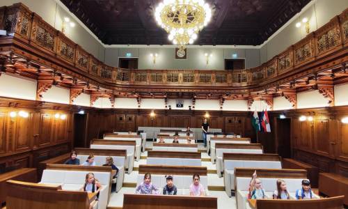 Die 4a zu Besuch im Grazer Rathaus